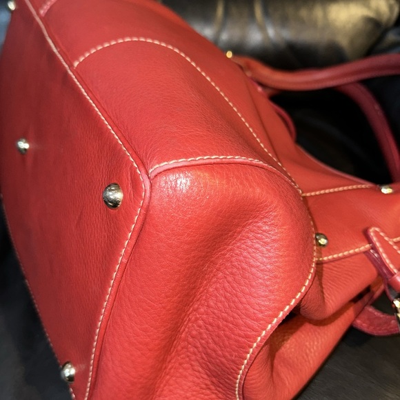 🔥🔥🔥Dooney & Bourke Red Leather Shoulder Bag - Picture 16 of 16